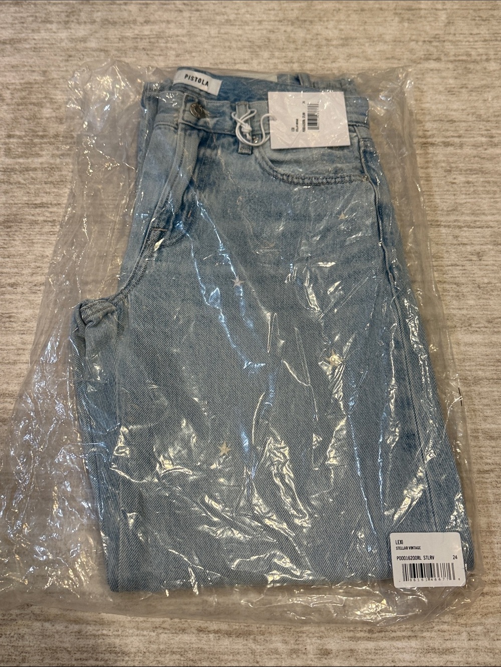 NWT Pistola LEXI MID RISE BOWED STRAIGHT - STELLAR womens size 24 - Picture 7 of 16